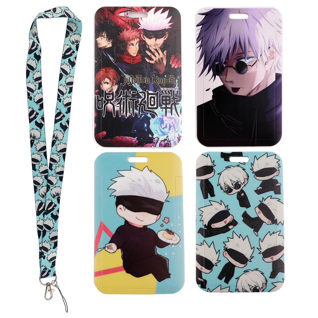 

Satoru Gojo Lanyard Japanese Manga Neck Strap for Key ID Card Phone Straps Badge Holder DIY Hanging Rope Keyrings Accessories
