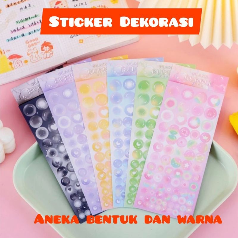 

DRIO Sticker Dekorasi Jurnal/Sticker Flash Aneka Bentu dan Warna