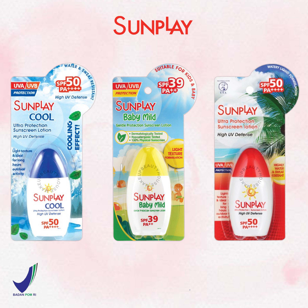 SUNPLAY Ultra Protection Sunscreen Lotion 30g - Ultra | Cool | Baby Mild