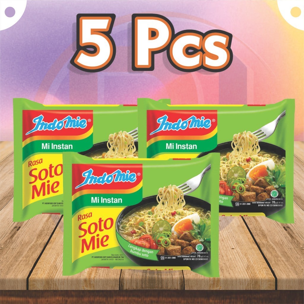 

Mie Indomie Soto 5Pcs