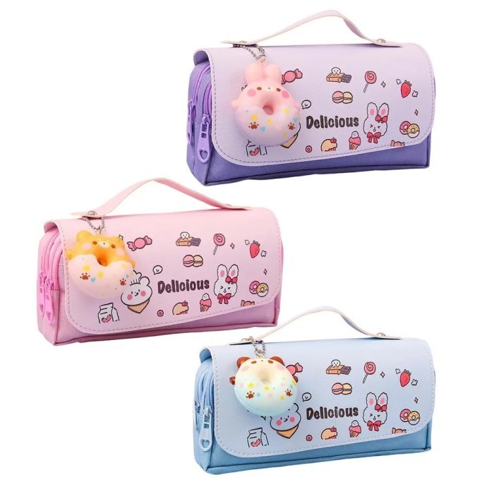 

Tempat pensil anak laki perempuan Pencil case kotak pensil aestetik - Pink