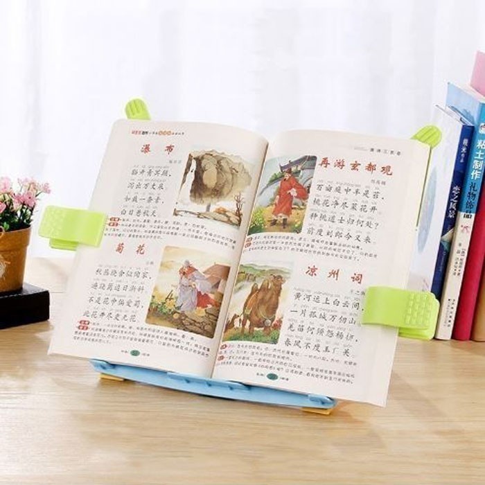 

Sandaran Buku Belajar Anak Bahan Plastik Book Stand Holder