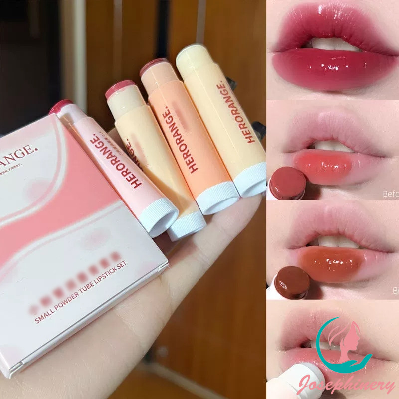 [JO]HERORANGE Lipstik/Lip Balm Pelembab Berwarna/Lipstik Lasting Moist/Lipstik Cocok Untuk Siswa-COD