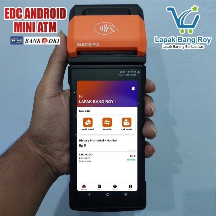 promo spesial Edc Android P2 (Mini Atm) Jaringan 4G+Wifi