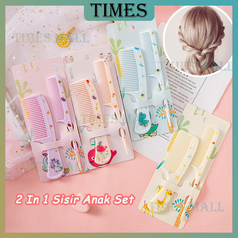 Sisir Rambut Anak Karakter Set/Sisir Gagang Plastik Premium Warna/Warni Sisir Rambut Set Wanita/Sisi