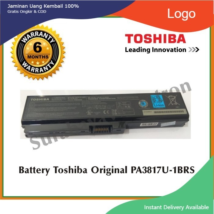 Baterai Original Toshiba PA3817U-1BRS
