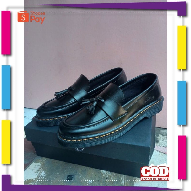 UKURAN SIZE 37 38 39 40 41 42 43 44 45 / FREE BOOX SEPATU LOAFER Dr martens SEPATU PENNY LOAFERS SLI