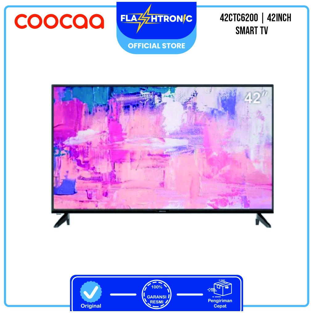 SMART TV / ANDROID TV / LED COOCAA 42CTC6200 / 42CTC-6200 (ANDROID 9 / 42 INCH) GARANSI RESMI