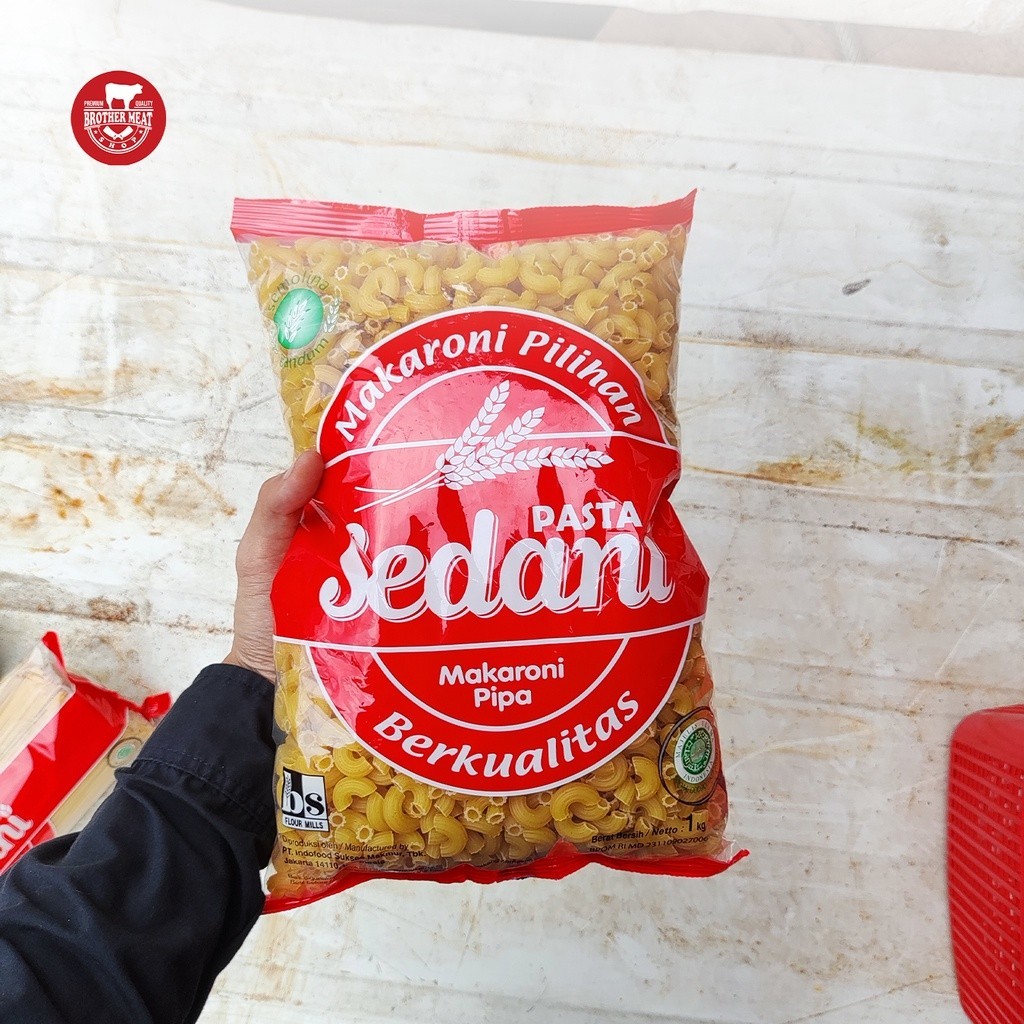 

Sedani Pasta Makaroni Pipa 1kg, Halal BESTCHOICE MART