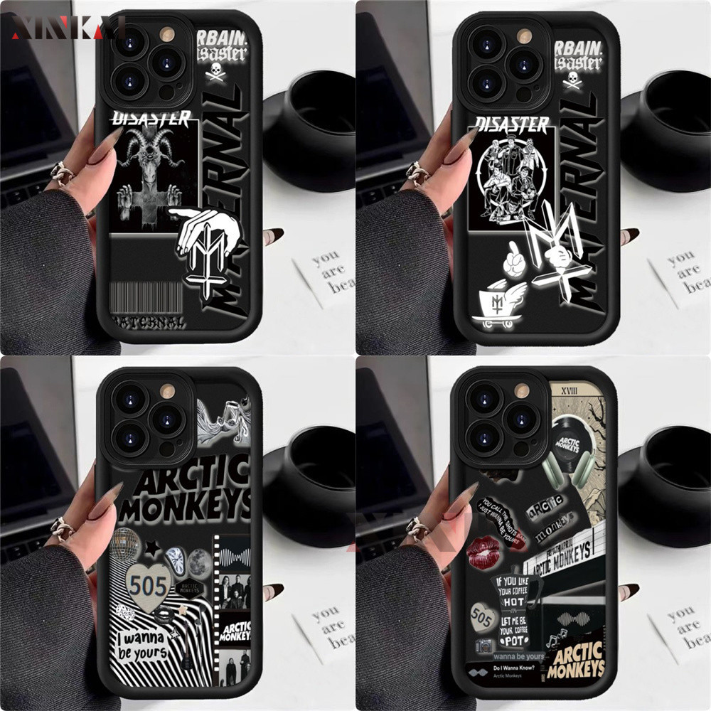 Casing hp Infinix Smart 8 Hot 40i Hot 30i Smart 7 Hot 11 Play 12 Note 12 G96  SPARK GO 2024 Note 30 20S Play 9 Play Hot 10 Play Smart 5 Smart 6  Vintage Cross labels Camera Protection Shockproof Silikon Soft case XINKAI