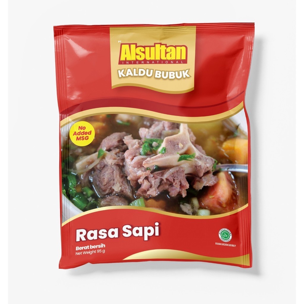 

Alsultan - Kaldu Sachet Sapi Non MSG - 95gr 95gram 95g