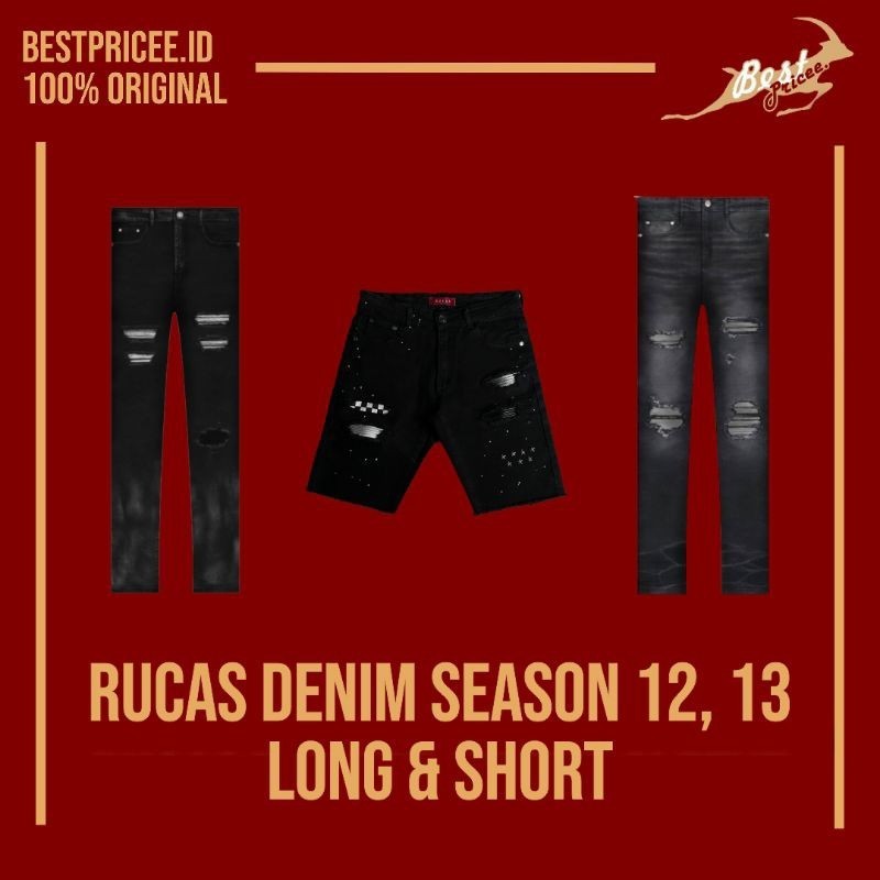 READY RUCAS DIAMOND LEATHER JEANS | RUCAS GRAND COMBINATION SHORT |  READY RUCAS S13 PLATINUM SILVER