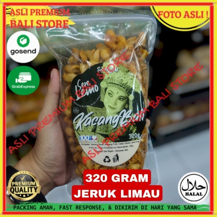 

OLEH OLEH MAKANAN CEMILAN CAMILAN SNACK KULINER KHAS ASLI ORI ORIGINAL BALI KACANG JERUK LIMAU 320 GRAM GR