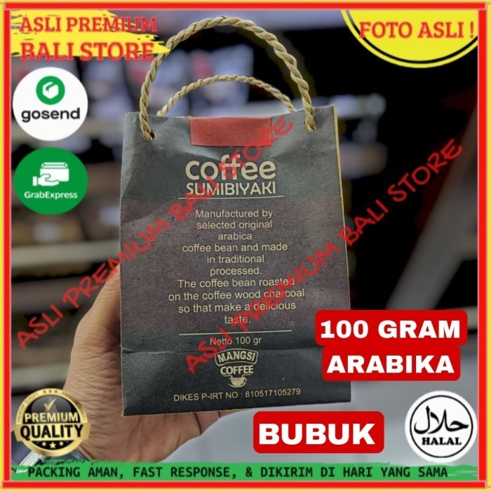 

OLEH OLEH MINUMAN KHAS ASLI ORI ORIGINAL BALI SERBUK BUBUK KOPI ARABIKA 100 GRAM GR