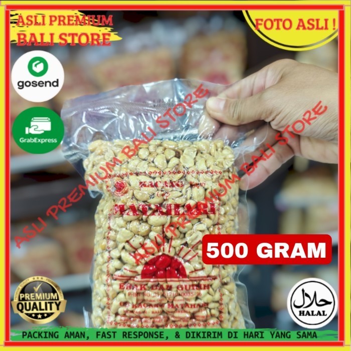 

OLEH OLEH MAKANAN CEMILAN CAMILAN SNACK KULINER KHAS ASLI ORI ORIGINAL BALI KACANG KAPRI 500 GR GRAM