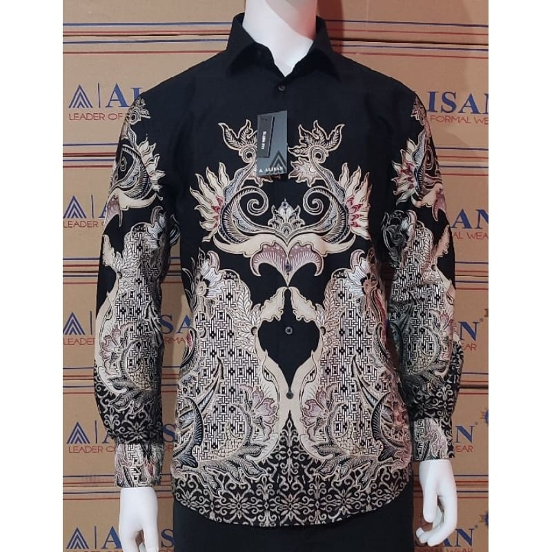 Alisan Kemeja Batik Printing SLIMFIT Panjang