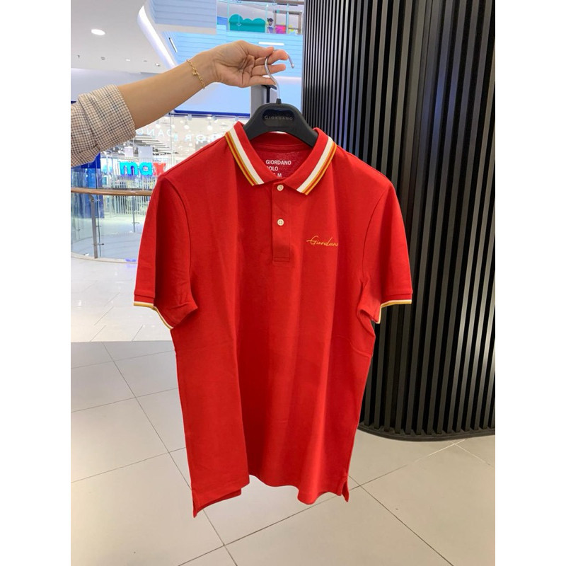 PROMO CUCI GUDANG GIORDANO SHIRT MINI LION/CLASSIC  - Jastip Kaos Kerah Giordano