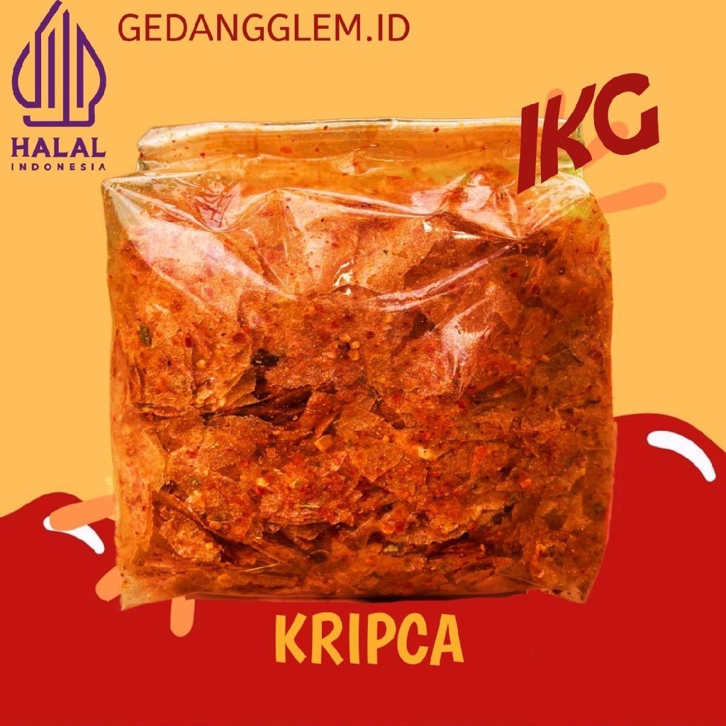 

( 1KG ) KRIPIK KACA PEDAS DAUN JERUK Camilan Food Snacks