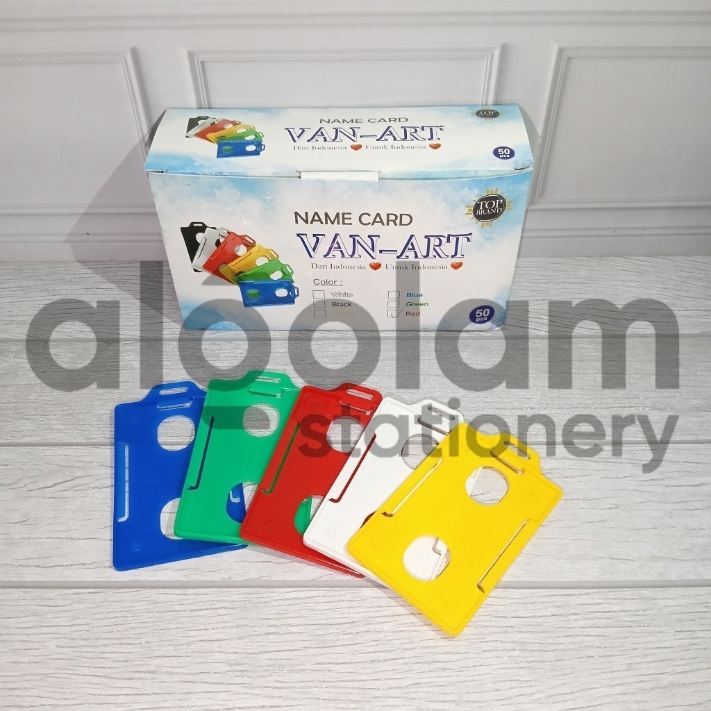 SATUAN ( 1 BIJI ) Name Tag Plastik / Card Holder Mika / Frame Casing  Tempat ID Card