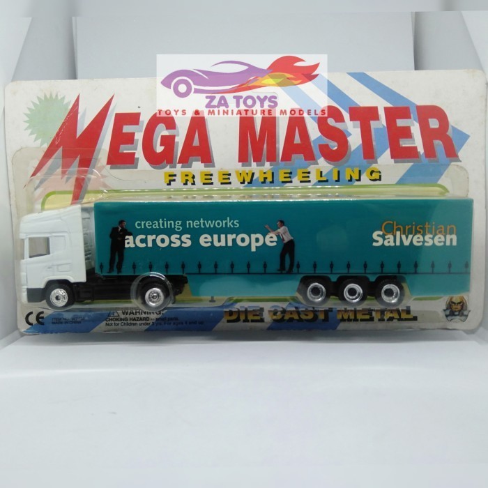 AS27 Diecast Truck Scania Salvesen Container by Mega Master Dickie 1:87