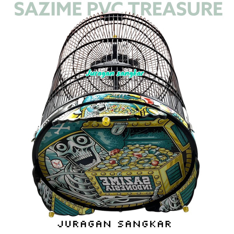 SANGKAR KANDANG MURAI SAZIME PVC DECAL HARTA KARUN