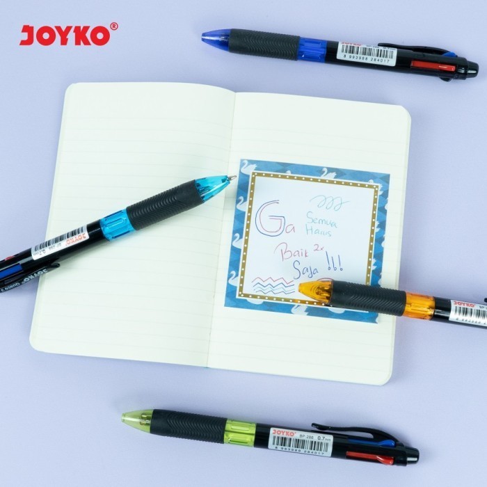 

promo ✨ -Ball Pen / Pulpen / Pena Joyko BP-288/ Quaco 3/ 0.7 mm/ 4 rna