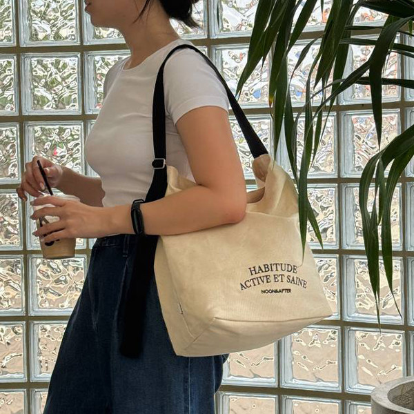 N&A - HABITUDE TOTE BAG -  Tote Bag Wanita / Tas Kanvas / Tote Bag Sedang / Tas Kain