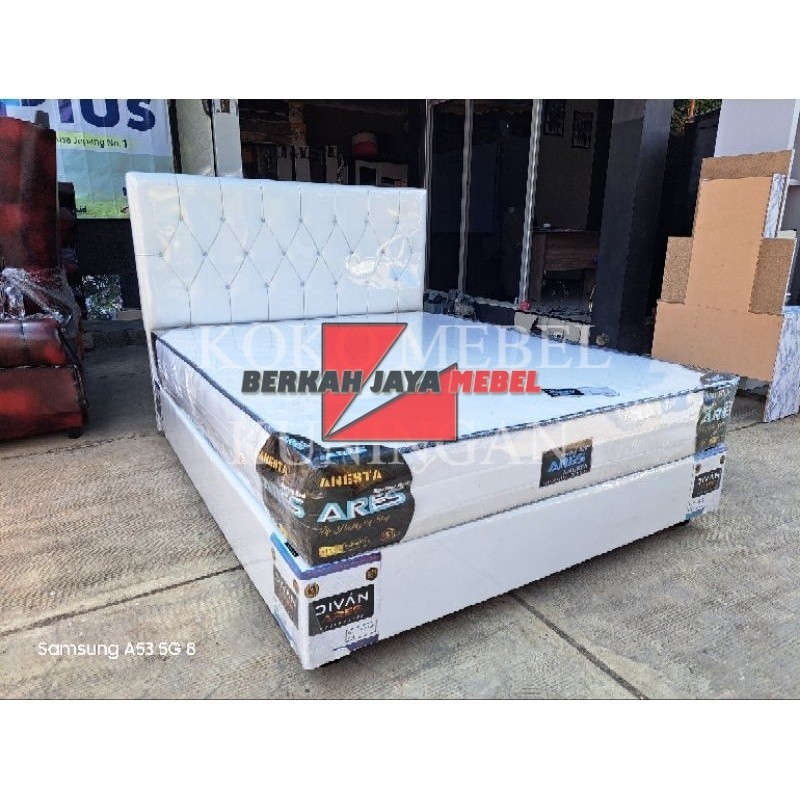 (COD) Kasur Springbed Dan Divan Ukuran No 2 160x200cm  Kuningan Majalenka Indramayu Subang Sumedang 