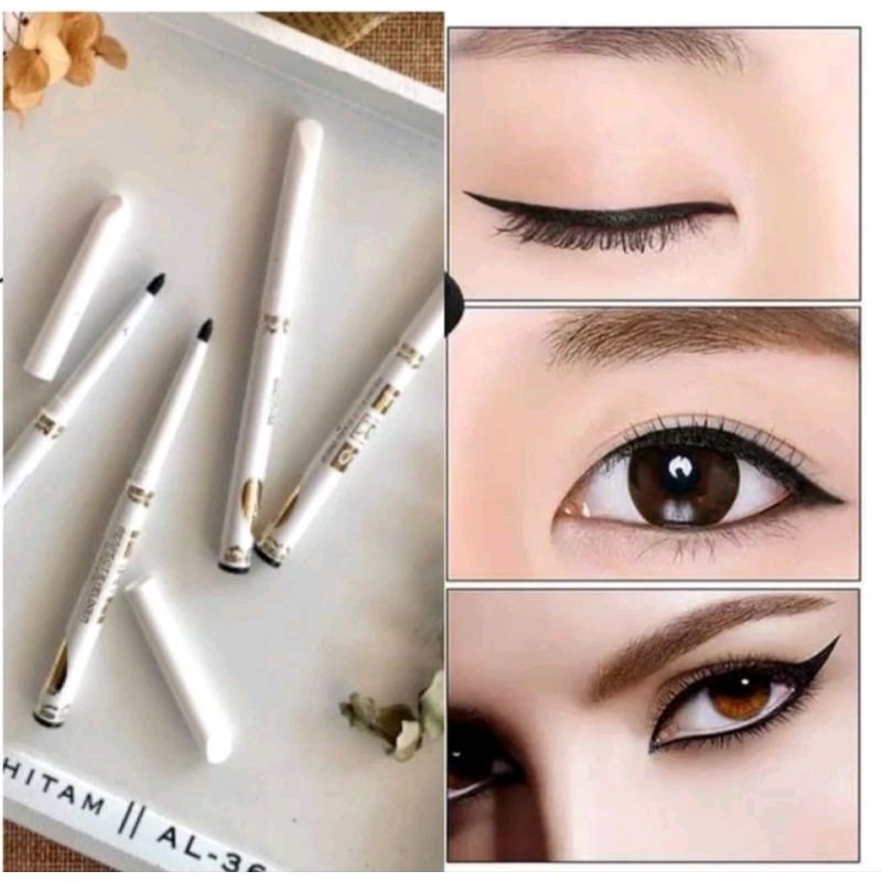 Eyeliner Pensil Waterproof Eyeliner Putar Young and Beauty Makeover Alis Mata