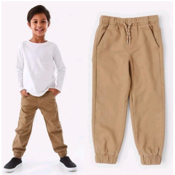 CELANA JOGGER ANKO SIMPLY CHOCO BROWN ANAK LAKI LAKI