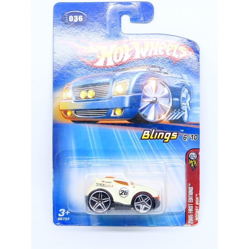 RZ27 Hot Wheels Rocket Box - Blings - putih