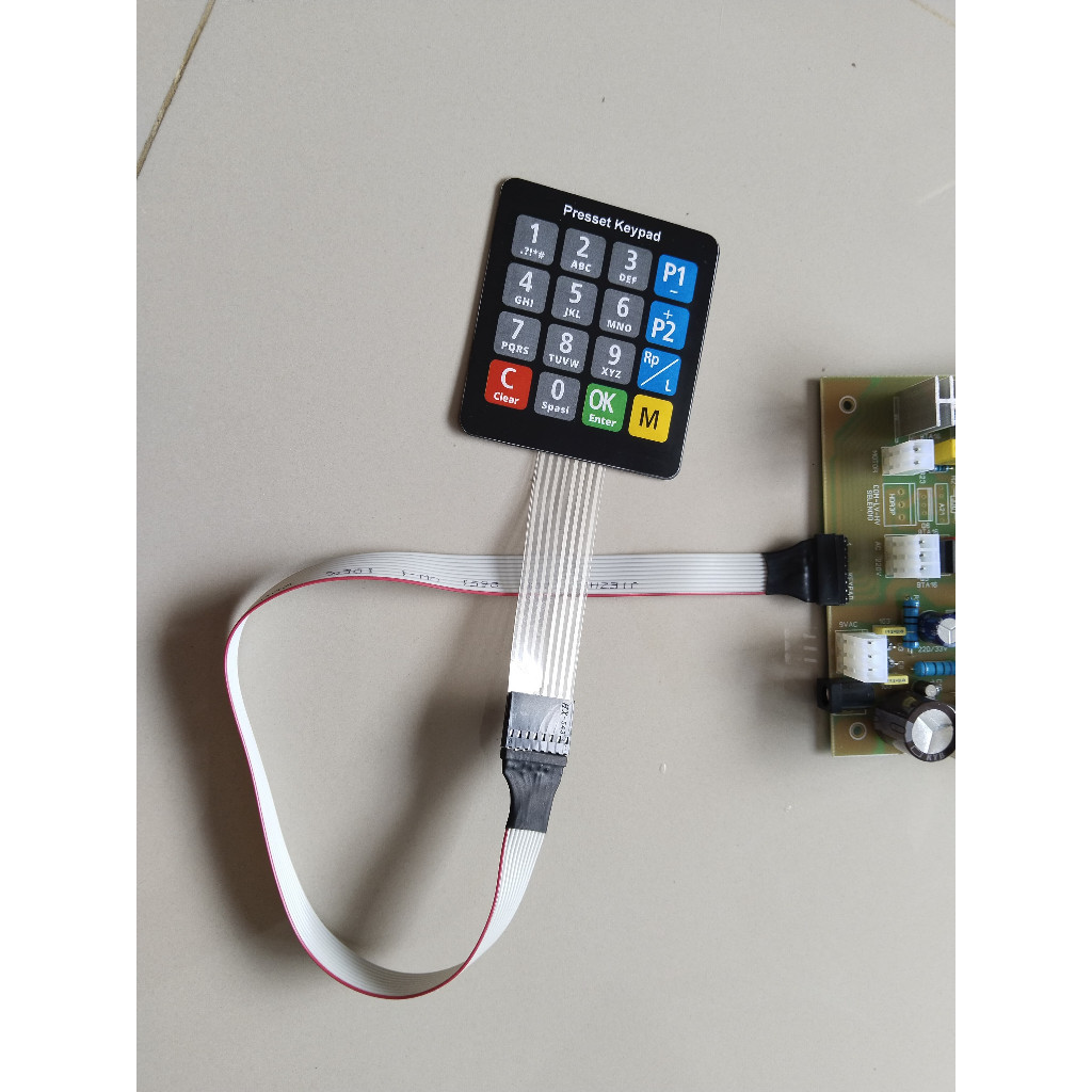 Keypad Pom Mini Custom+Kabel Sambungannya Panjang 40 cm keypad pom mini