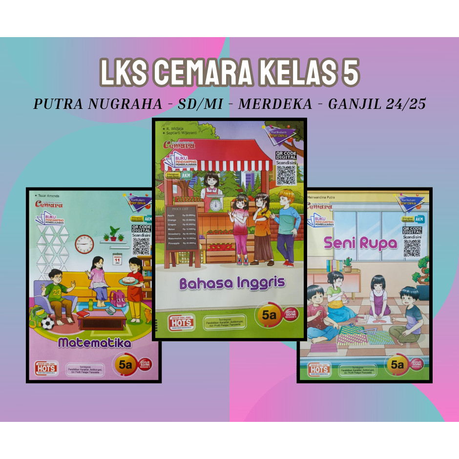 Buku LKS Putra Nugraha Cemara Mahir Zamrud SD/MI Kelas 5 Merdeka Ganjil 2024/2025 - Original