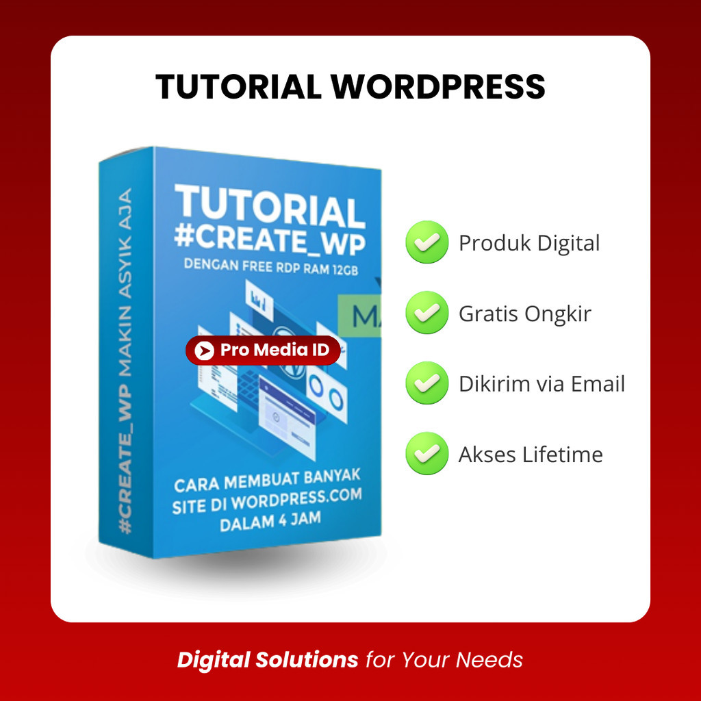 Tutorial Create WordPress Site dalam 4 Jam
