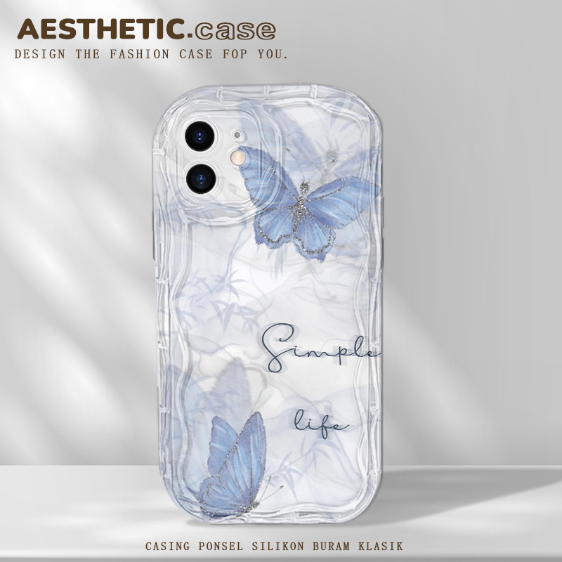 Aesthetic unik dan lucu cewek softcase silikon android for oppo a16 a15 a9 a7 a5 a12 a16s a31 a93 a1
