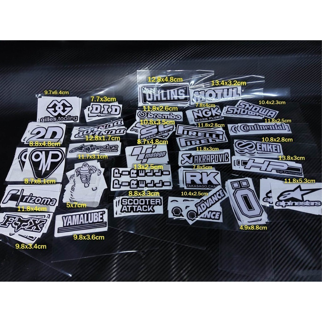 Stiker Logo Stiker Racing Stiker Logo Racing Keren - Kode 10620