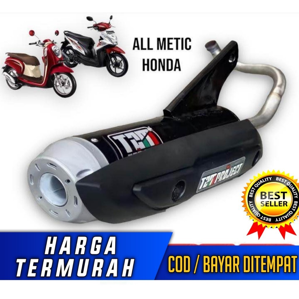 Knalpot TZM project+ END Muffler beat street, beat karbu, beat deluxe, beat pop, Scoopy, Vario 125, 