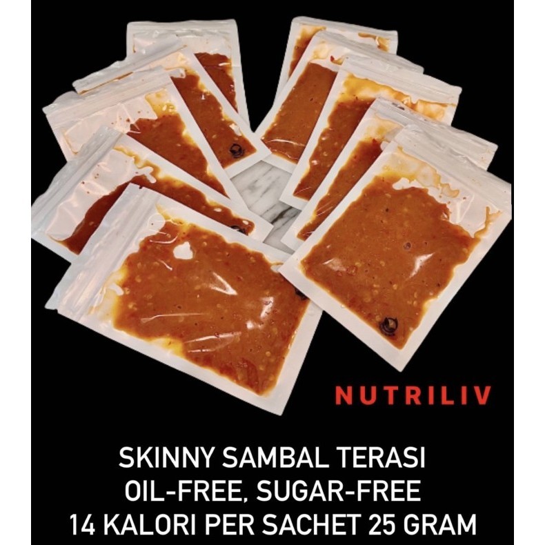 

New Arrival Nutriliv Oil-Free Sugar-Free Sambal Terasi Sachet - 10 Sachets