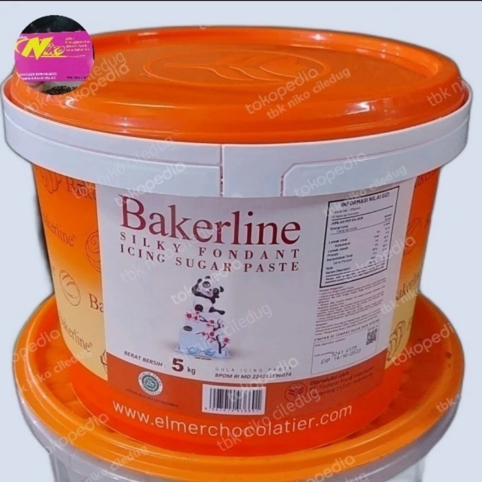 

[New] bakerline silky fondant white 5kg khusus grab dan gojek