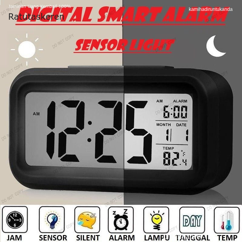 Jam Weker Pintar Jam Meja Digital Digital Smart Alarm Clock Jam Weker