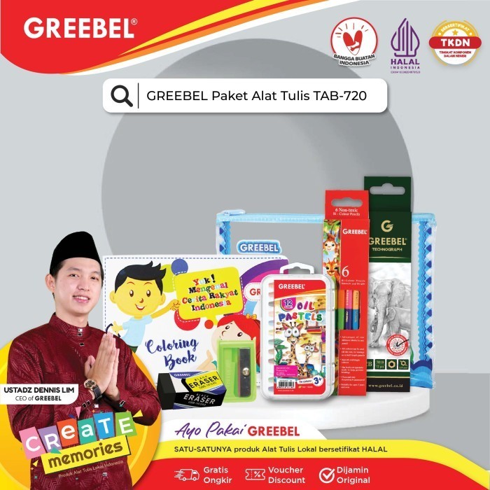 

TX GREEBEL Paket Alat Tulis Set 720 /Stationary/Stationery Set