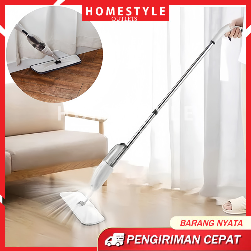 Alat Pel Lantai Praktis Pel Semprot Kain Microfiber Spray Mop / Pembersih Lantai Pel Pembersih Alat 