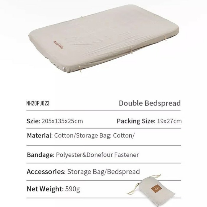 SLEEPING PAD COVER NATUREHIKE NH20PJ023 COVER MATRAS ANGIN