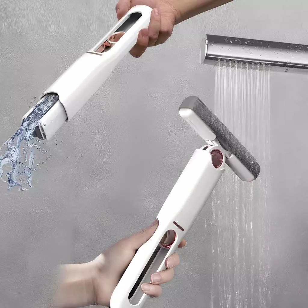 Mini mop tarik alat pel mini minimop alat pembersih dapur pembersih kaca mop lipat portable
