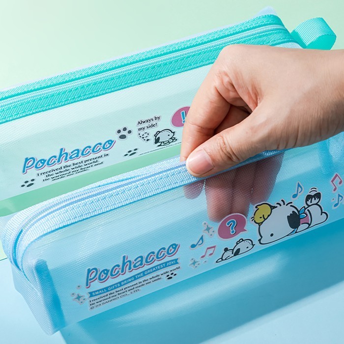 

✨LARIS✨ -TOKKADO Sanrio Meiji Pencil Case Tempat Pensil Anak Lucu - Pochacco Tosca