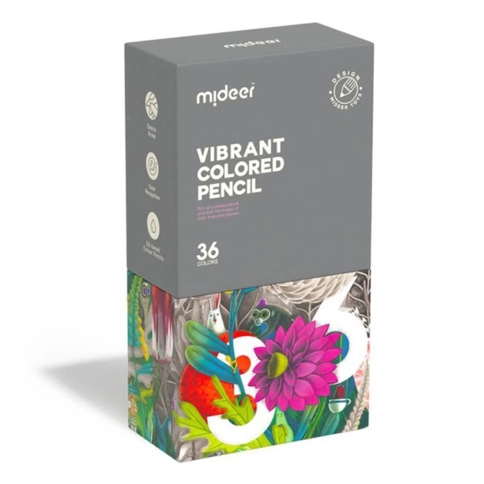 

✨LARIS✨ -Mideer Premium Vibrant Color Pencil Pensil Warna Alat Mewarnai Anak 4+ - 24colors