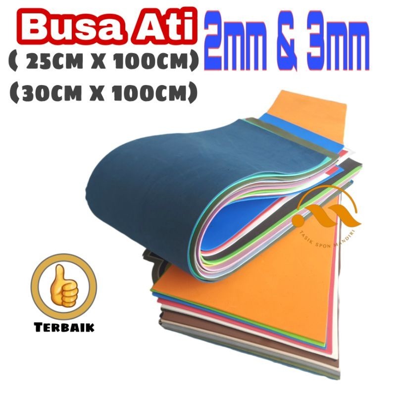 

Busa ati 3mm 25cmx100cm / Busa ati 2mm/ eva spon/ eva foam / Busa ati bahan craft