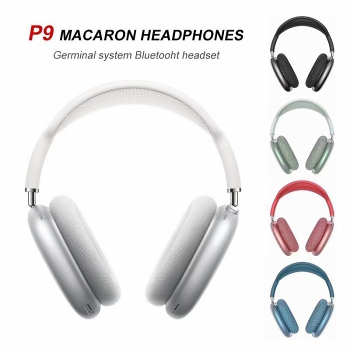 HEADPHONE BLUETOOTH P9 MACARON HEADSET BANDO P-9