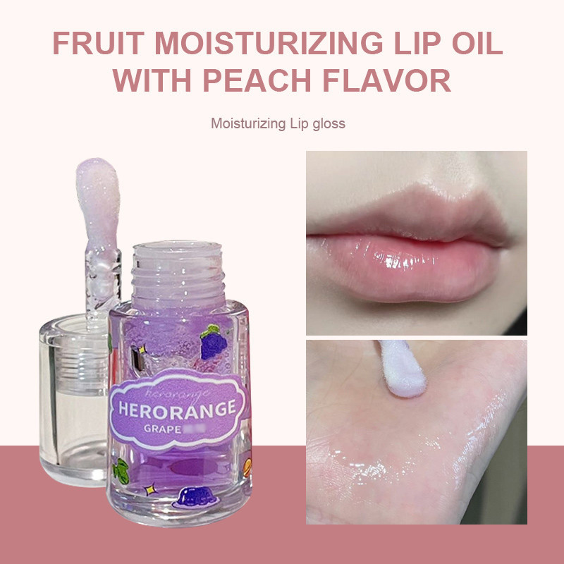 【Alivee】HERORANGE Implora Lip Moist Serum Minyak Bibir Buah Pelembab Perlindungan Bibir Madu Lipstik