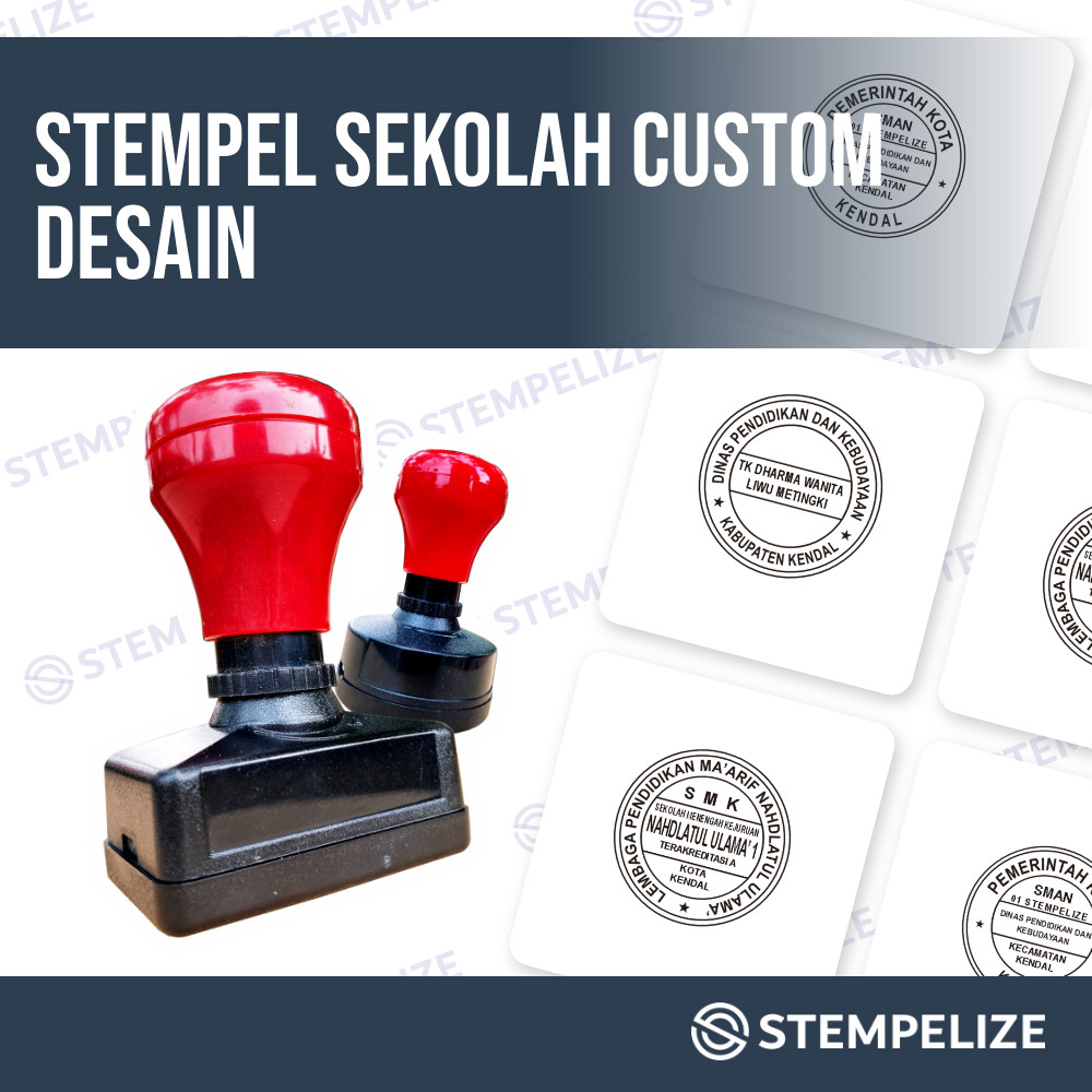 

Stempel Sekolah Custom Desain